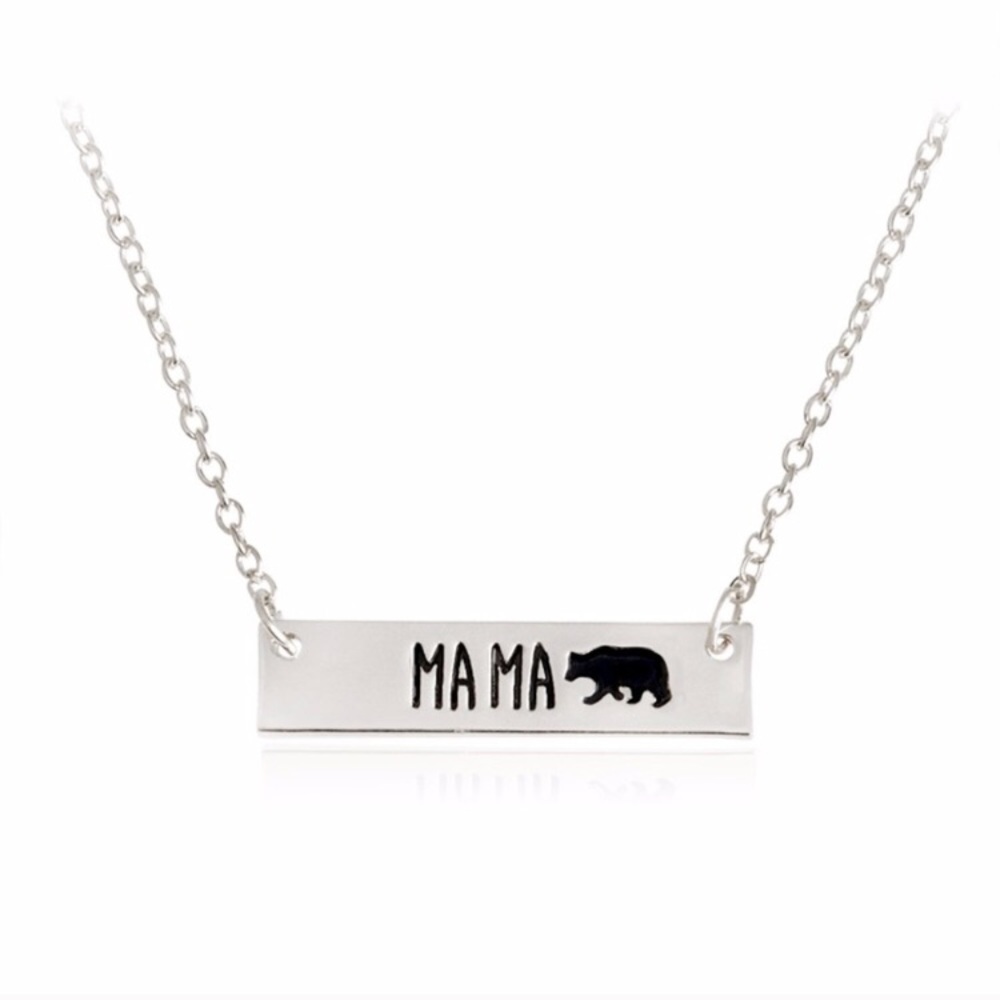 🚨 Mama Bear🐻 Silver Plated necklace